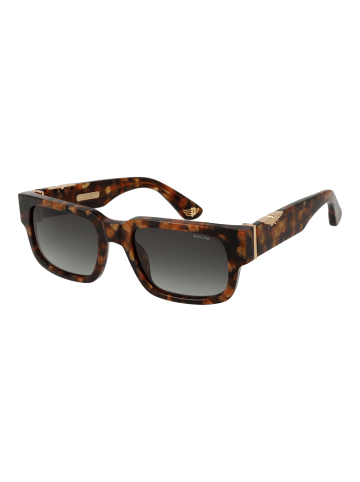 Police Männer Sonnenbrille Rechtwinklig Braun