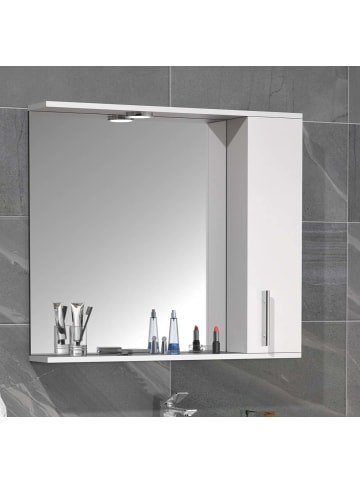 ebuy24 Spiegelschrank LisaloXL Weiß 75 x 14 cm