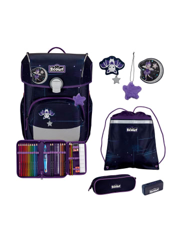 Scout Neo Exklusiv Safety Light Schulranzen-Set 5-teilig in Spooky Starlight
