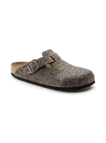 Birkenstock Clogs Boston Wool Felt in Braun