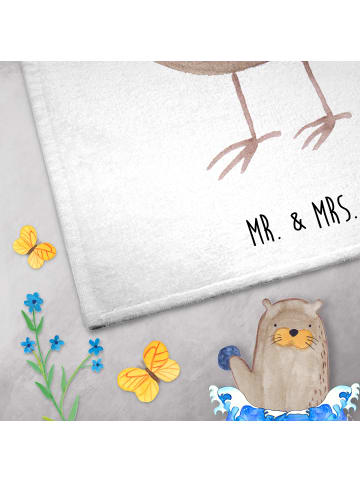 Mr. & Mrs. Panda Handtuch Eule Frankreich ohne Spruch in Weiß