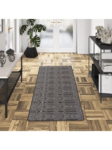 Snapstyle In- & Outdoor Läufer Beidseitig Newport in schwarz