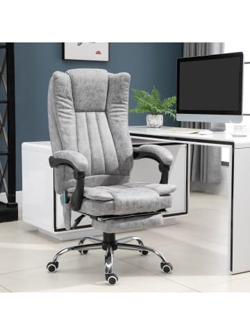 Vinsetto Bürostuhl-62L x 67B x 113-120H cm-Grau