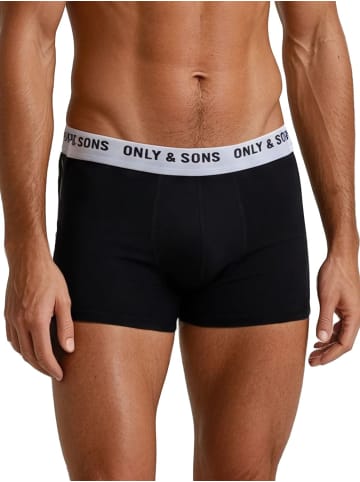 Only&Sons Trunk ONSSCOTT 8 PACK regular/straight in Schwarz