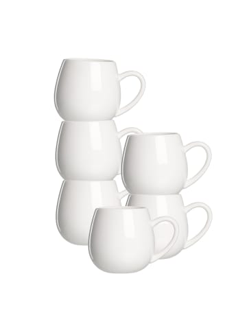 Ritzenhoff & Breker 6er Set Kaffeebecher Bari 450 ml in weiß