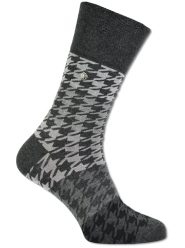 Carlo Colucci Freizeitsocken Cavalli in Anthrazit / Schwarz