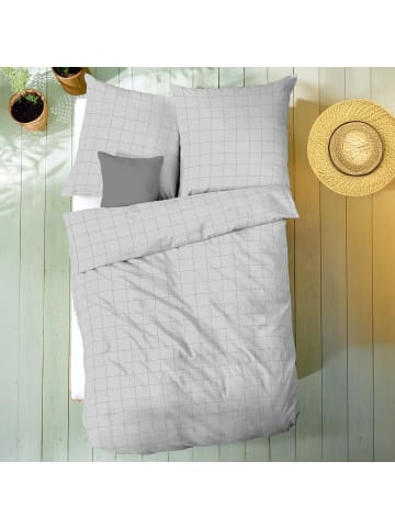 kaeppel Bettwäsche Grid in grau