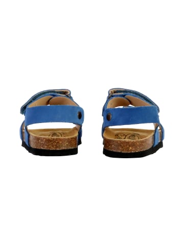 Plakton Lederpantoletten Kind Pol Blau