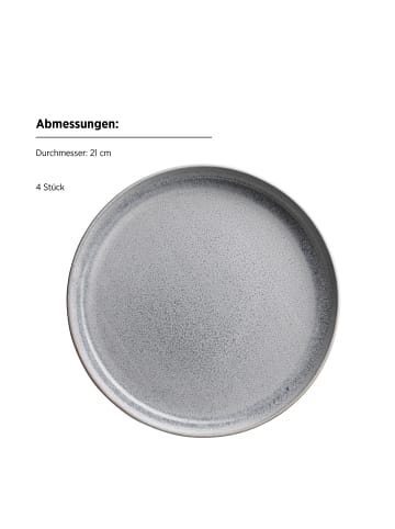 Mäser Frühstück Set, Steinzeug Aquata in Grau