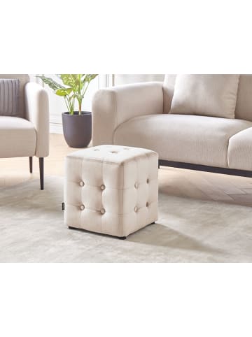 Beliani Pouf WISCONSIN in Beige - (W) 36 x (H) 39 x (L) 36 cm