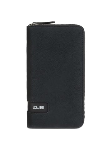 Zwei Mademoiselle MW2 - Geldbörse 15cc 20 cm (sage) in nubuk-black