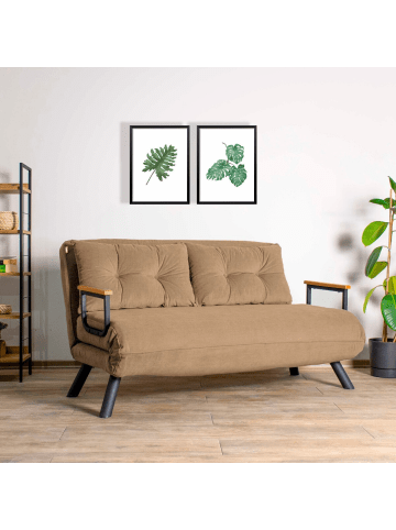 CALICOSY Sofa SANDO in Mol - (W) 133 x (H) 41 x (L) 50 cm