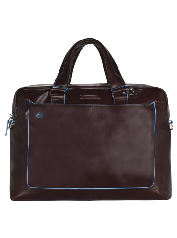 Piquadro Blue Square Aktentasche III Leder 40 cm Laptopfach in mahagonibraun