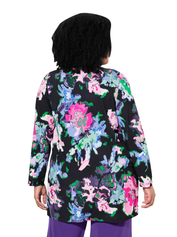 Ulla Popken Shirtjacke in schwarz