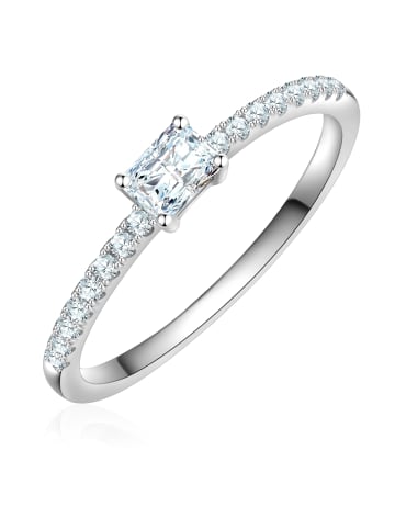 Trilani Ring aus Sterling Silber mit Zirkonia in silber