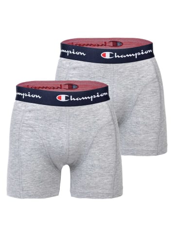 Champion Boxershort 2er Pack in Hellgrau meliert