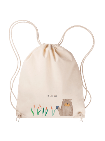 Mr. & Mrs. Panda Stofftasche Otter Stein ohne Spruch in Creme