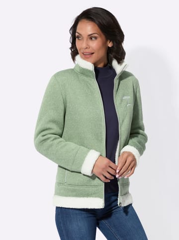 WITT WEIDEN Fleecejacke in eucalyptus-meliert