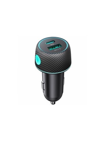 COFI 1453 Autoladegerät Schnellladegerät 60W USB-C USB-A Joyroom JR-CCN01 in Schwarz