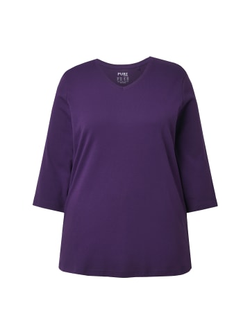 Ulla Popken Shirt in dunkelviolett