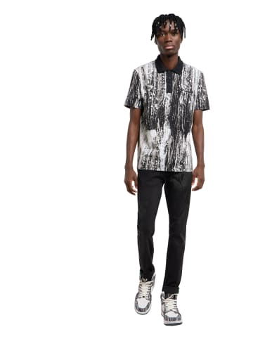 Carlo Colucci Poloshirt Fascella in Schwarz