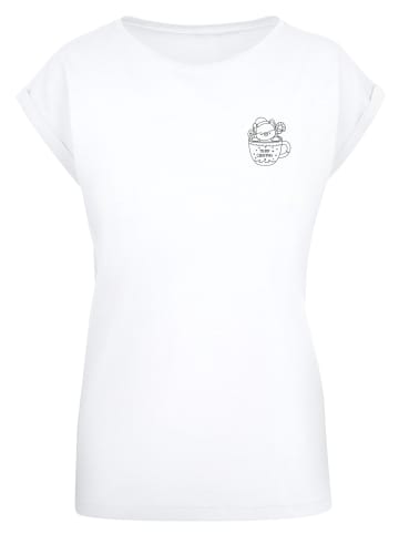 F4NT4STIC T-Shirt Weihnachtstasse in weiß