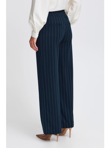 b. young BYROWAN STRIPE PANTS - JERSEY Regular fit in Navy Blazer Mix