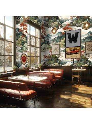 A.S. Création Wandbild Oriental Landscape in Naturgrün