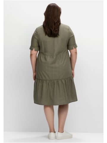 sheego Midikleid in khaki