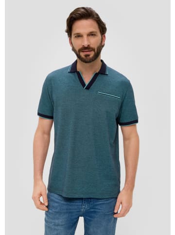 s.Oliver Polo-Shirt kurzarm in Blau