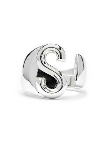Luxenter Ring  mit Silberfinish – Alphabet
