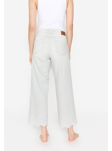 ANGELS  7/8 Jeans Culotte Linn Stitch mit Stickereien in GRAU