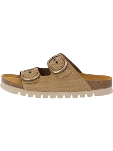 Palado Pantoletten Korfu OGS MP Rafia Premium Leather in Beige
