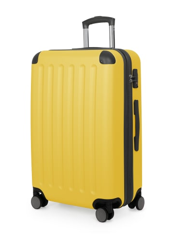 Hauptstadtkoffer Spree - Mittelgroßer Hartschalenkoffer Koffer Trolley Reisekoffer TSA, 65cm, 4 Rollen, 74 L in Gelb