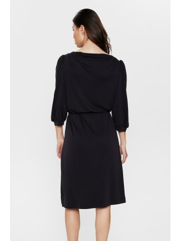NÜMPH Midikleid für Damen in Schwarz