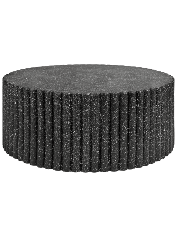 Beliani Couchtisch POZZA II in Schwarz - (W) 106 x (H) 42 x (L) 106 cm