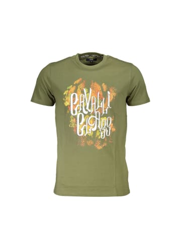 cavalli CLASS Grünes Baumwoll-T-Shirt