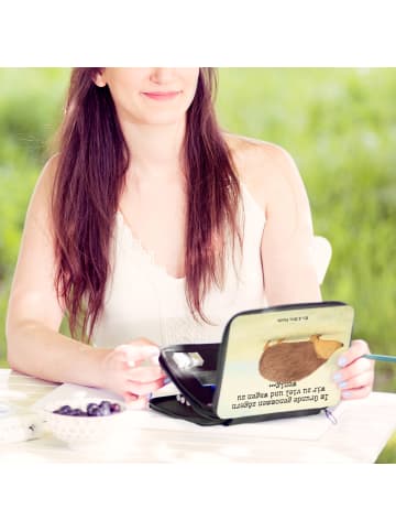 Mr. & Mrs. Panda Mäppchen Igel Herzen Design mit Spruch in Weiß