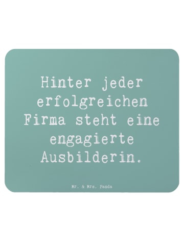 Mr. & Mrs. Panda Maus-Pad Spruch Engagierte Ausbilderin mit Spruch in Meeresbrise