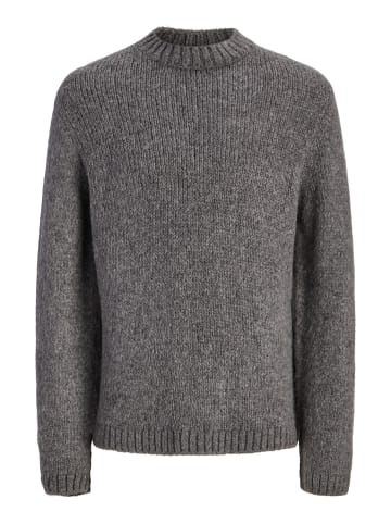 Jack & Jones Strickpullover in Dark Grey Melange
