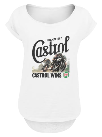 F4NT4STIC Long Cut T-Shirt Castrol Wins in weiß