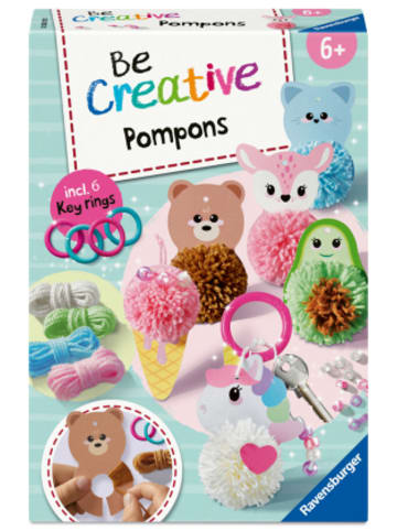 Ravensburger Verlag GmbH Spiel - BeCreative Midi - Pompons Kawaii