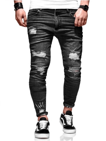 behype Jeanshose Dino in schwarz