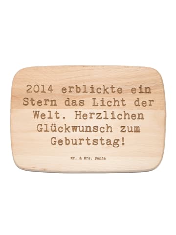 Mr. & Mrs. Panda Holzschneidebrett Spruch 2014 Geburtstag Stern ... in Transparent
