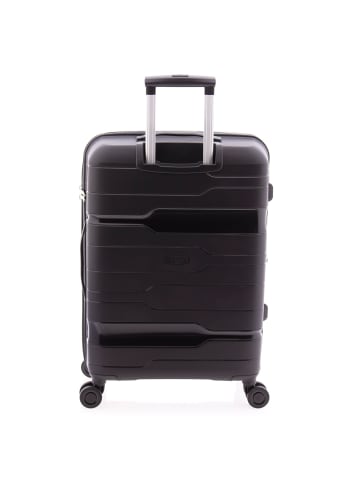 Gladiator 3800 4 Rollen Trolley 67 cm mit Dehnfalte in black