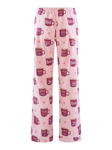 P.J. Salvage Pyjamahose Flannels in Rosa