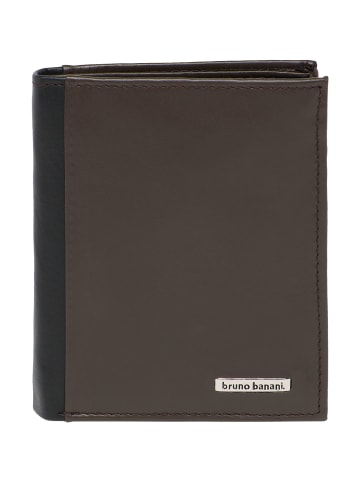 Bruno Banani Klapp-Geldbörse FULLER in Schwarz / Braun
