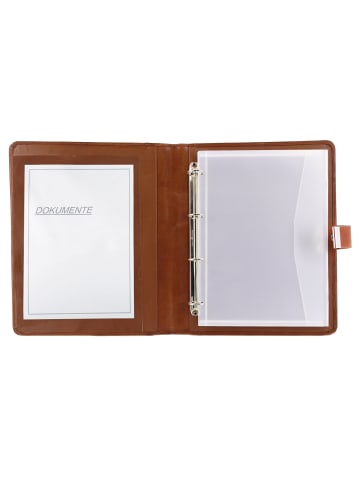 Alassio Schreibmappe Leder 28 cm in braun