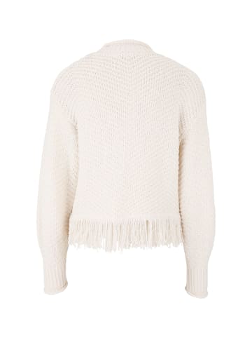 Zero Pullover mit Fransen in Eggnog