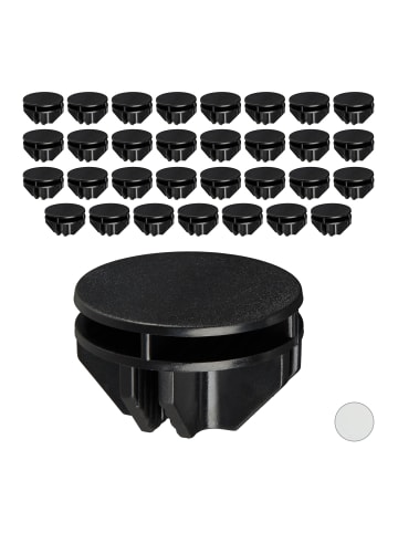 relaxdays 320x Verbindungsstück in Schwarz